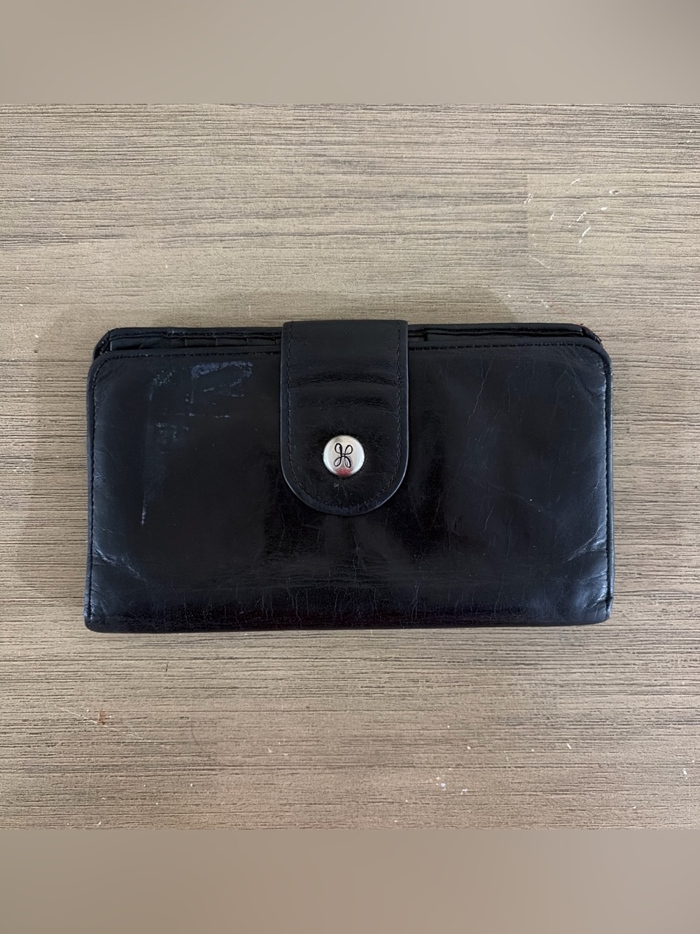 Vintage HOBO Black Soft Leather Wallet